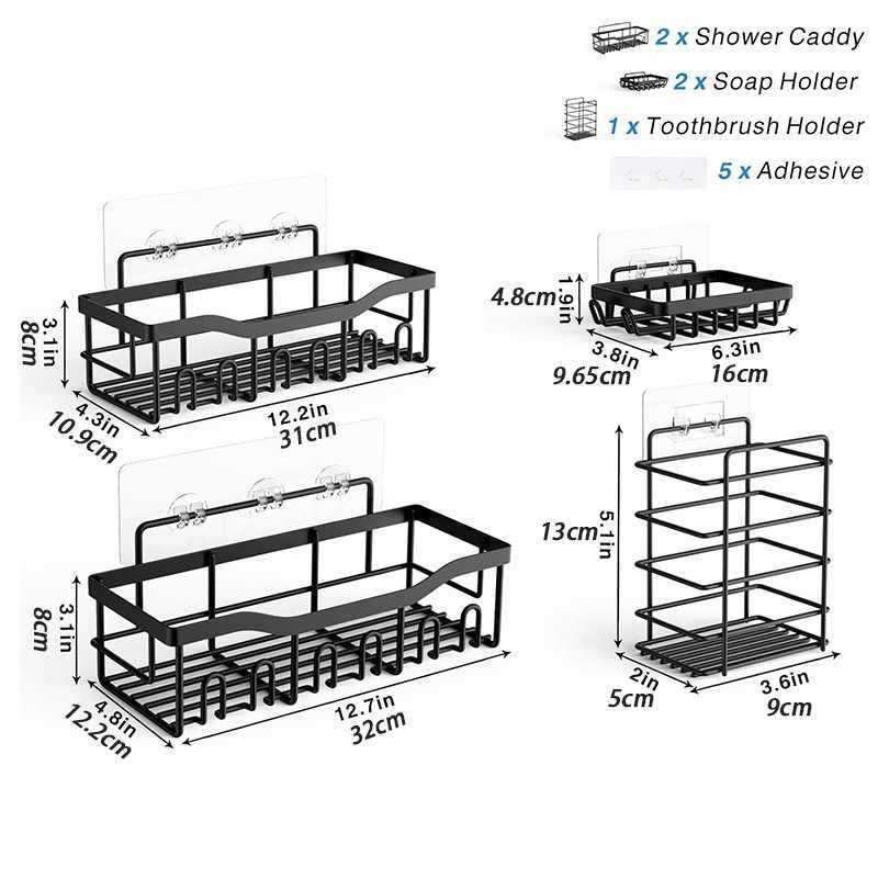 Bathroom Storage Rack Set Large Capacity